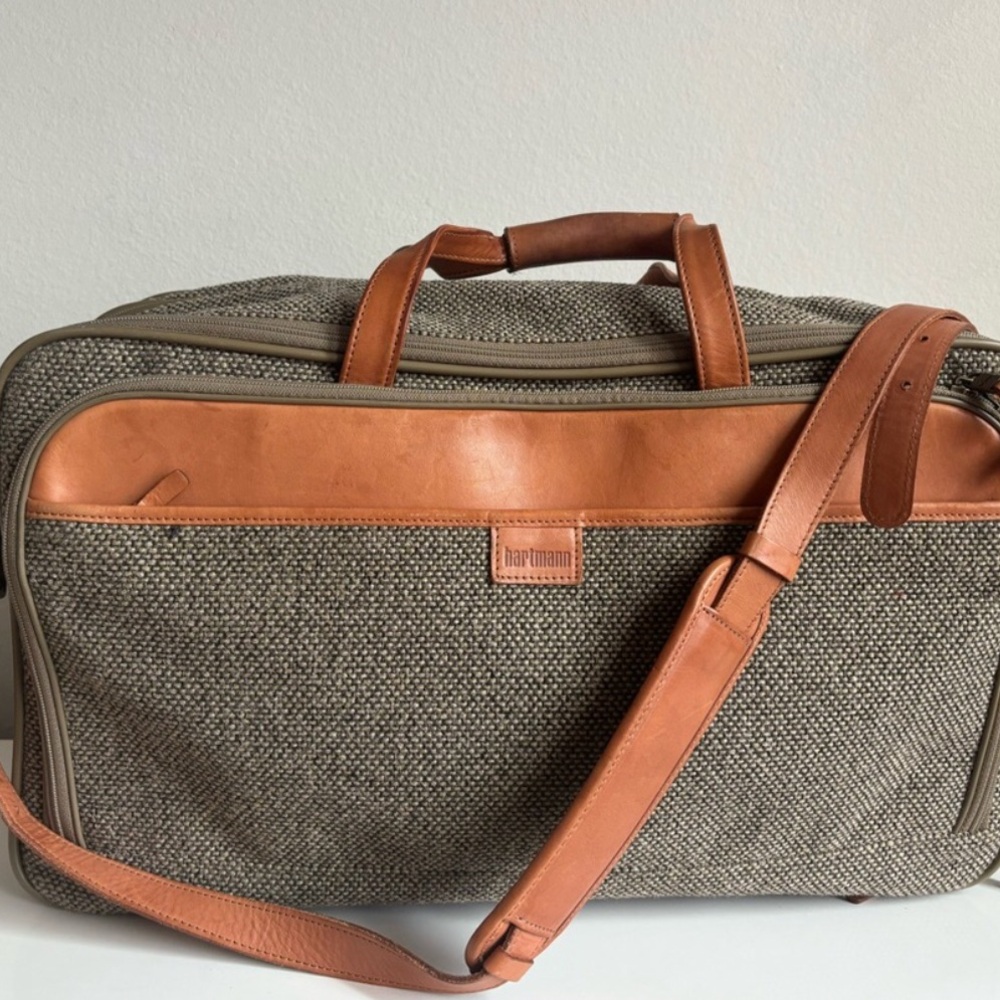 Vintage Hartmann Luggage Tweed Travel Bag Luggage
